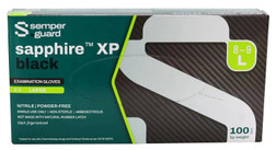 Black Nitrile Gloves - Semper Guard 100 count box