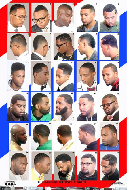 black men hairstyles chart