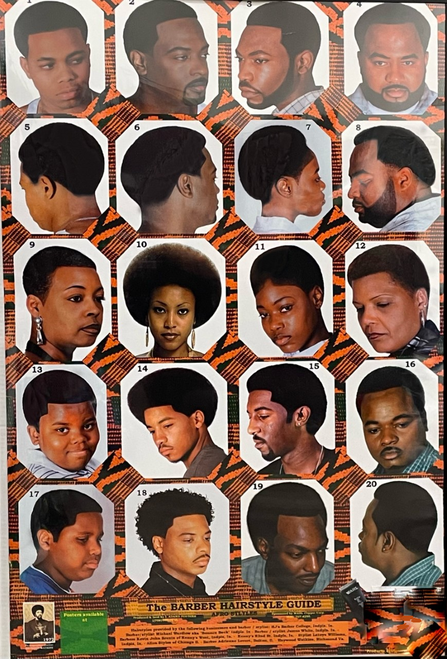 barber haircuts poster