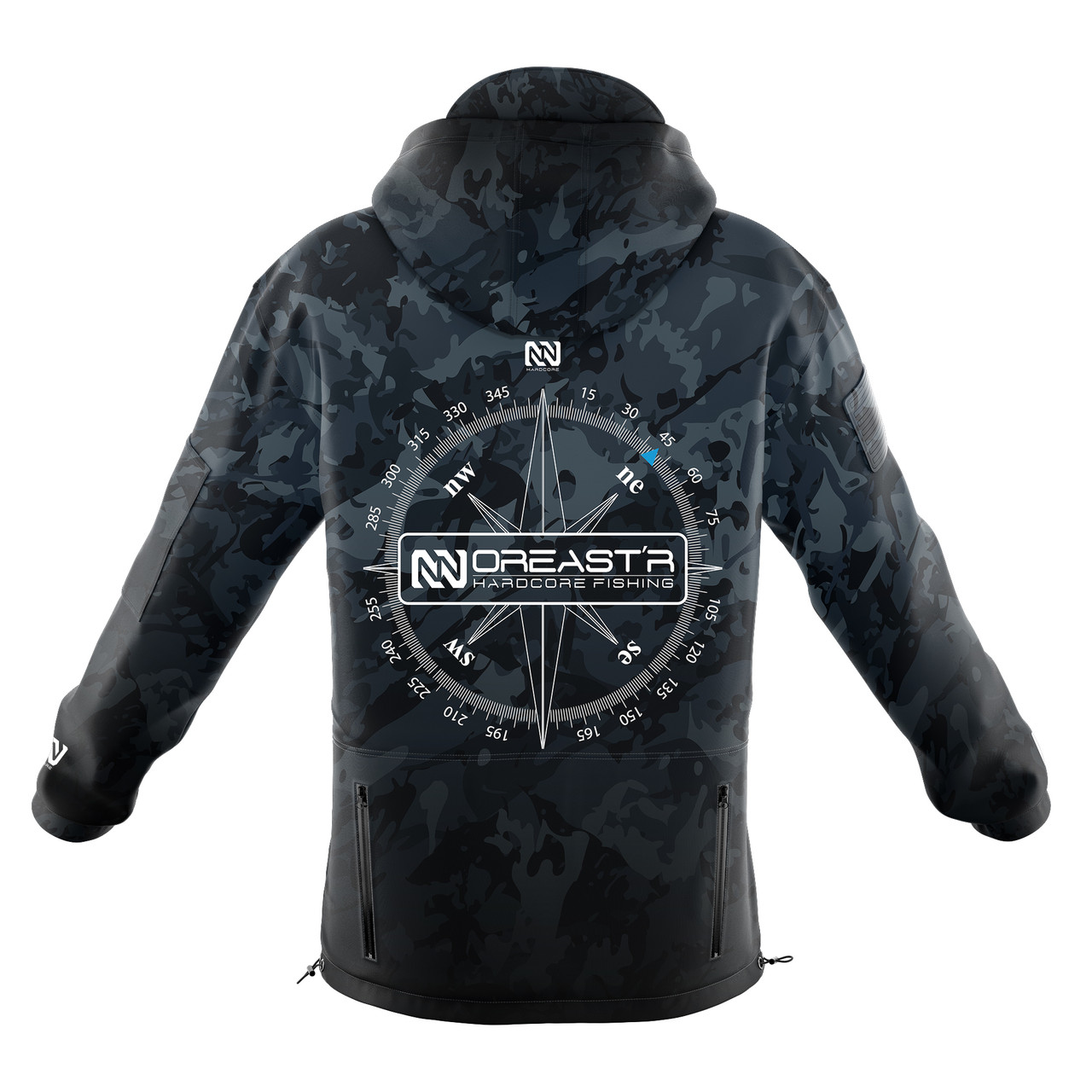 NOREAST'R - Dark Camo - Multi Pocket Soft Shell Fishing Jacket