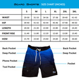 Blue Multitone- 7-Pocket Board Shorts