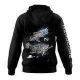 Black Seabass - Fleece Hoodie - Hardcore Series