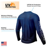 Blue Camo -  UPF 50 Long Sleeve Performance Gear Shirt