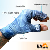 Bluefin  Camo© - UPF 50+  Fishing Gloves