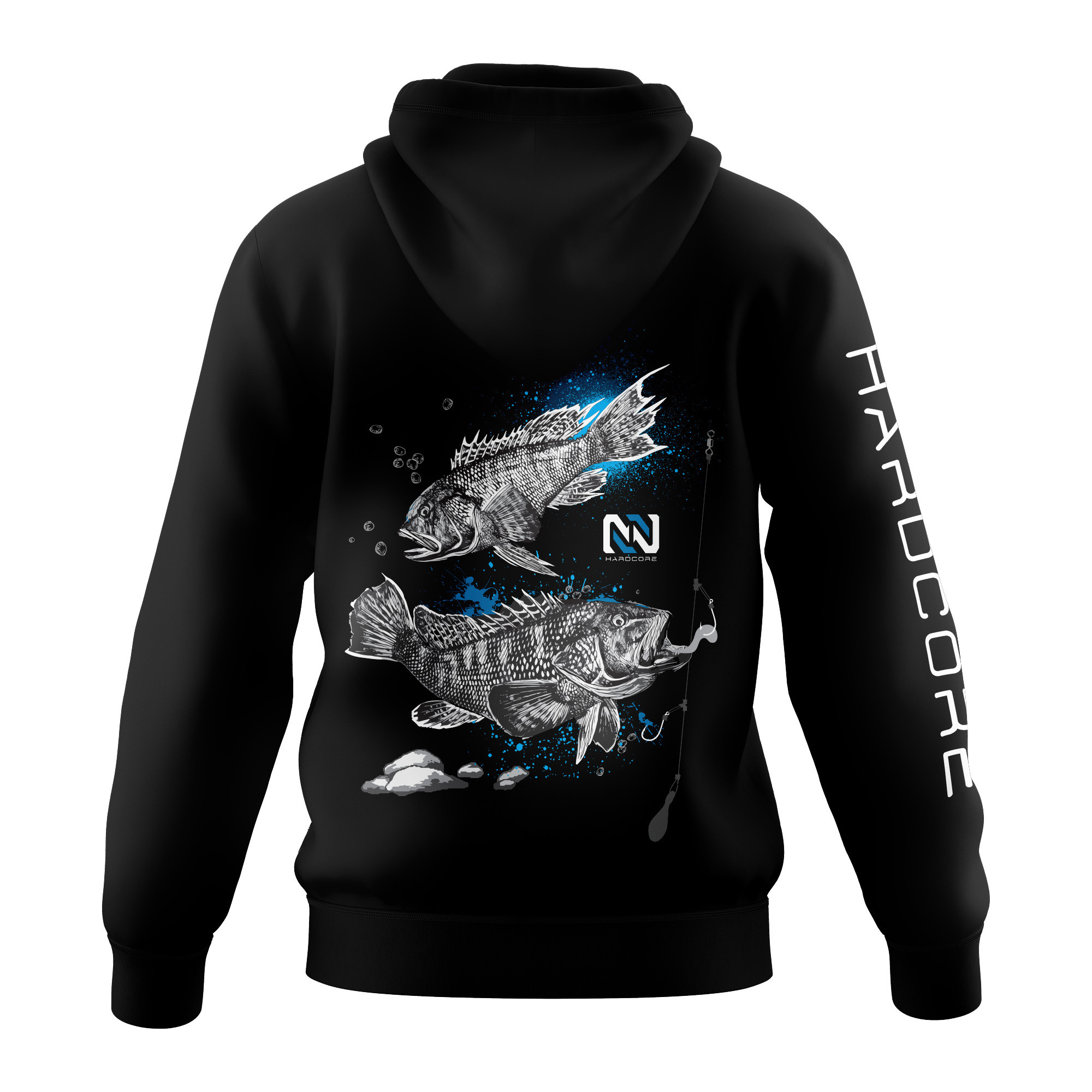 NOREAST'R - Hardcore Series - Black Seabass Fleece Hoodie