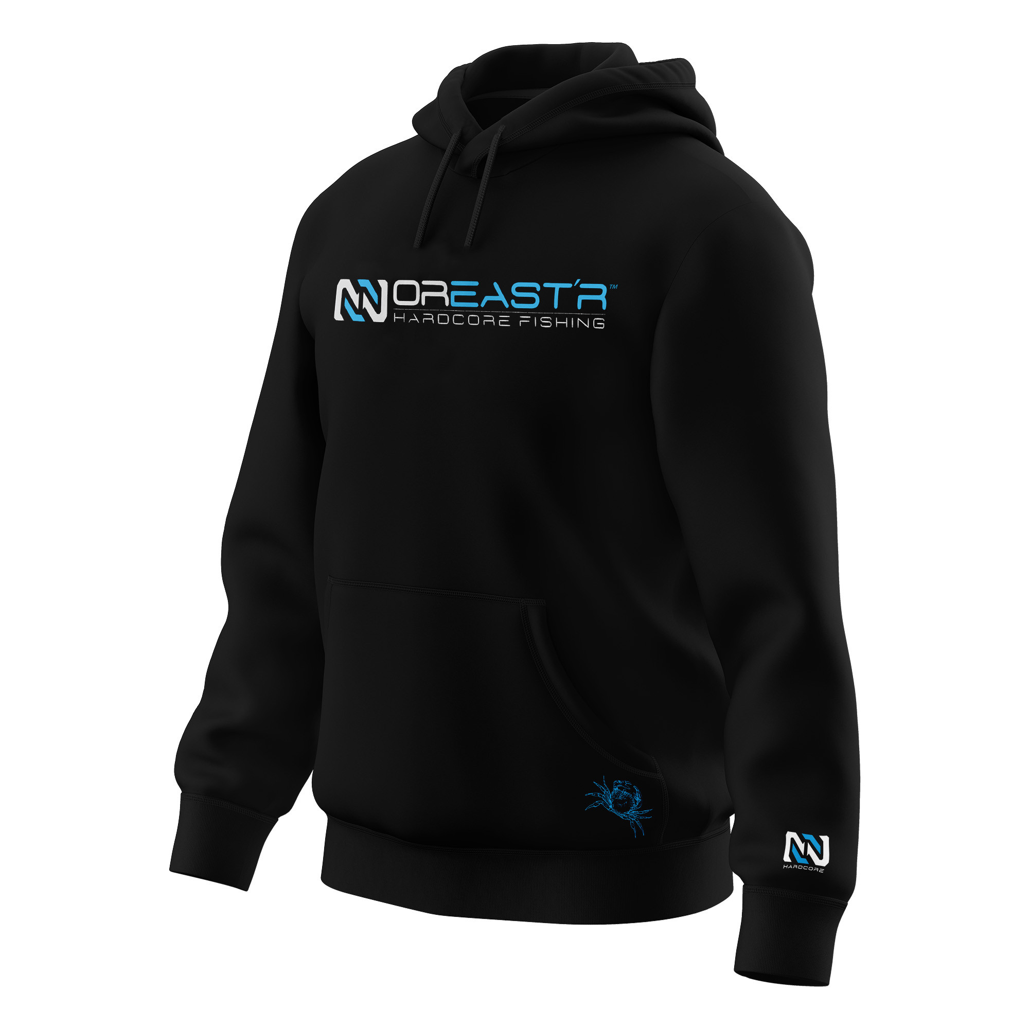 NOREAST'R - Hardcore Series - Black Seabass Fleece Hoodie