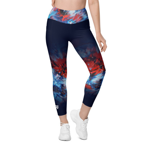 NOREAST'R Blue Camo - Performance High Waist Leggings