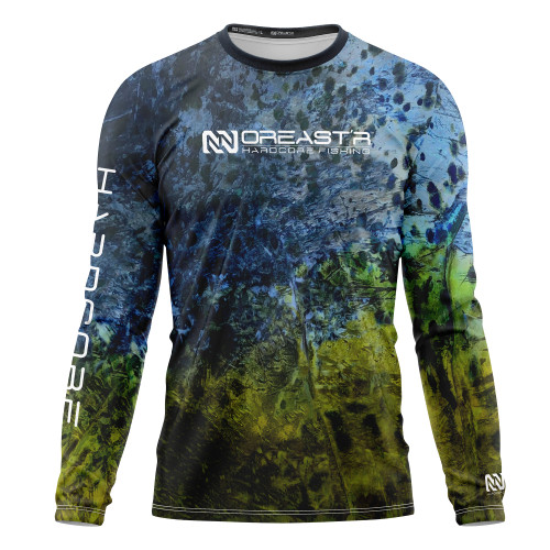 Black Camo UPF 50 Performance Fishing Shirt from Blood Run Fishing