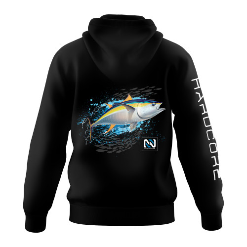 Yellowfin Tuna - Fleece Hoodie - Hardcore Series
