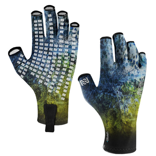 Sun Fishing Glove - Blue Camo - Suspenz