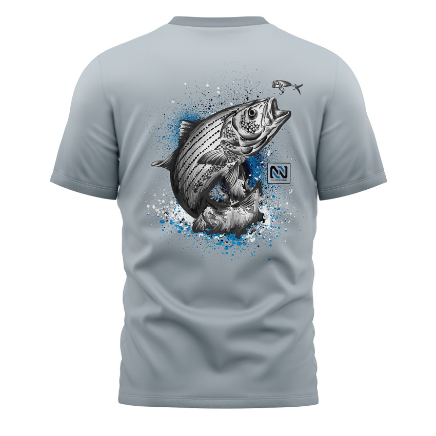Striped Bass -  UPF 50 Short Sleeve Sun Shirt