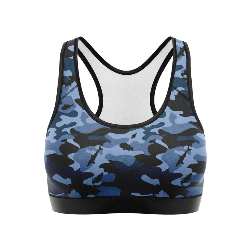 Water Camo - Sports Bra