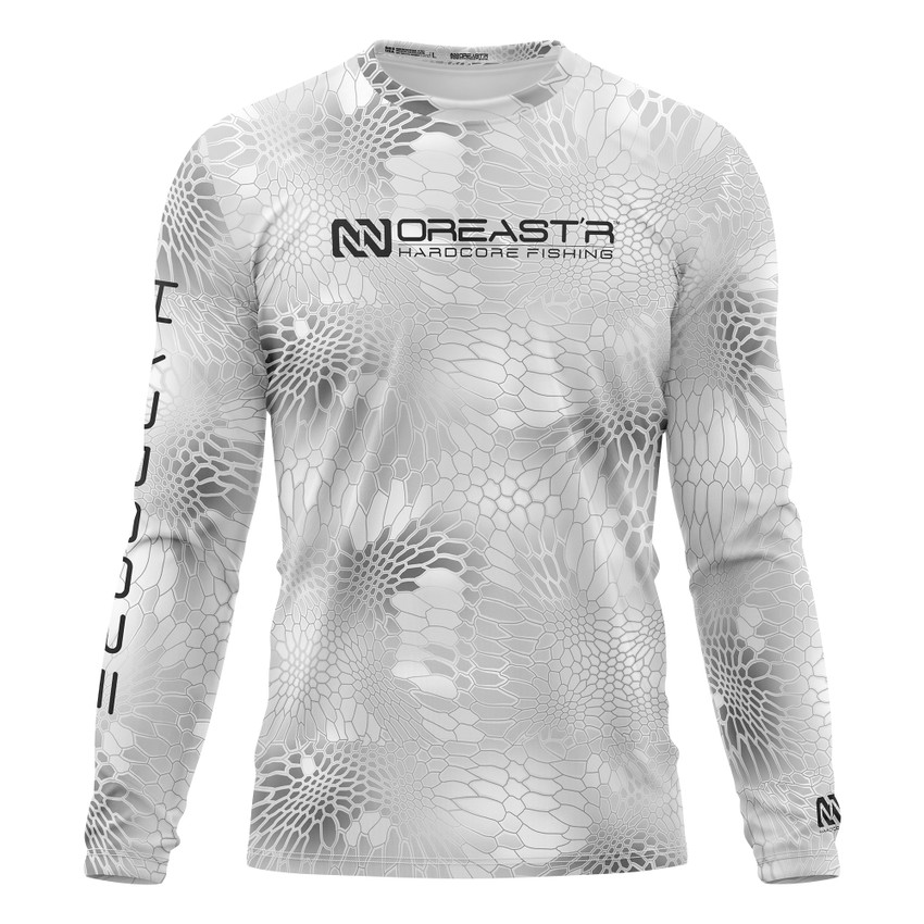 Snow Camo - UPF 50 Long Sleeve Sun Shirt