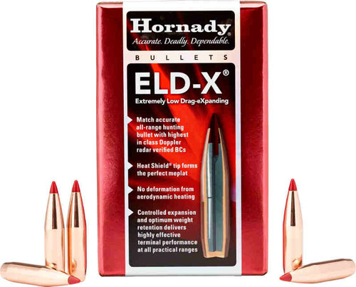 Hornady ELD-X Bullets 25 Caliber .257 Diameter 110 Grain