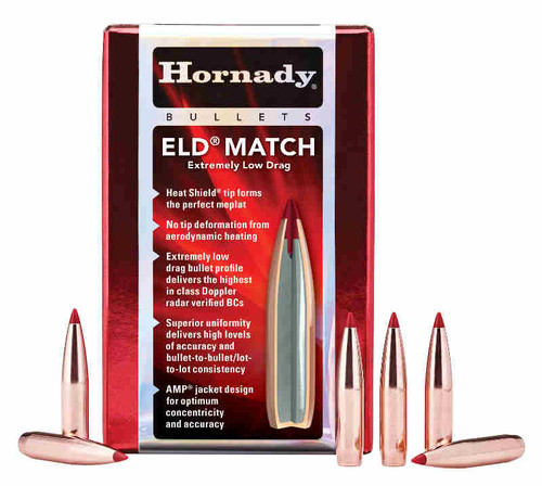 Hornady ELD-Match Bullets 22 Caliber .224 Diameter 73 Grain