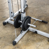 Detail of the Weight Carriage on the Powerline PPR200X Power Rack Lat Attachment with optional weights