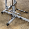 Detail of the Weight Carriage on the Powerline PPR200X Power Rack Lat Attachment