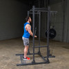 Tricep Pulldowns on the PPR500 Half Rack with optional Lat Attachment