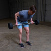 Bent Over Row with the Body-Solid Tools Fixed Weight Straight Barbells