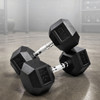Body-Solid Rubber Coated Hex Dumbbells Sold in Pairs