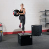 Lunge to Knee Raise with the Body-Solid Tools Soft Medicine Balls and Plyo Box