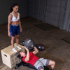 Bench Press Toss with the Body-Solid Tools Heavy Rubber Balls