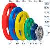 Body-Solid Olympic Color Grip Weight Plates