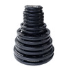 255 lb. Set of Rubber Grip Plates