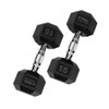 15 lb. Rubber Hex Dumbbell Pair, Shipping Included!