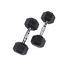 Rubber Hex Dumbbell Pair