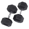 Rubber Hex Dumbbell Pairs