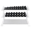 5-50 lb. Rubber Coated Hex Dumbbell Set