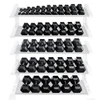 5-100 lb. Rubber Coated Hex Dumbbell Set