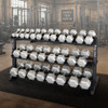 Body-Solid 5-70 lb. Hex Dumbbell Set with Heavy Duty Storage Rack