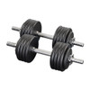 5-50 lb. Adjustable Dumbbell Set with Threaded  Handles