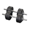 5-50 lb. Adjustable Dumbbell Set with Threaded  Handles