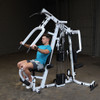 Seated Press on the Body-Solid EXM2500S Home Gym