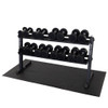 5-40 lb. Round Rubber Coated Dumbbell Package