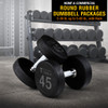 Round Rubber Dumbbell Packages for Home & Commercial Gyms