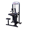 Tricep Press Downs on the Body-Solid Pro Select GCBT-STK Bicep Tricep Machine 210 lb. Stack