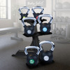 Body-Solid 3-Tier Kettlebell Rack with Kettlebells