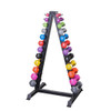 Body-Solid Vinyl Dumbbell and GDR24 Rack Package