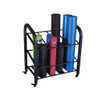 Body-Solid Mobile Roller & Floor Mat Storage Rack with optional Mats and Rollers