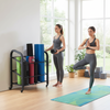 Body-Solid Mobile Roller & Floor Mat Storage Rack with optional Mats and Rollers