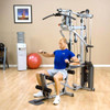 Seated Cable Press on the P2X Home Gym