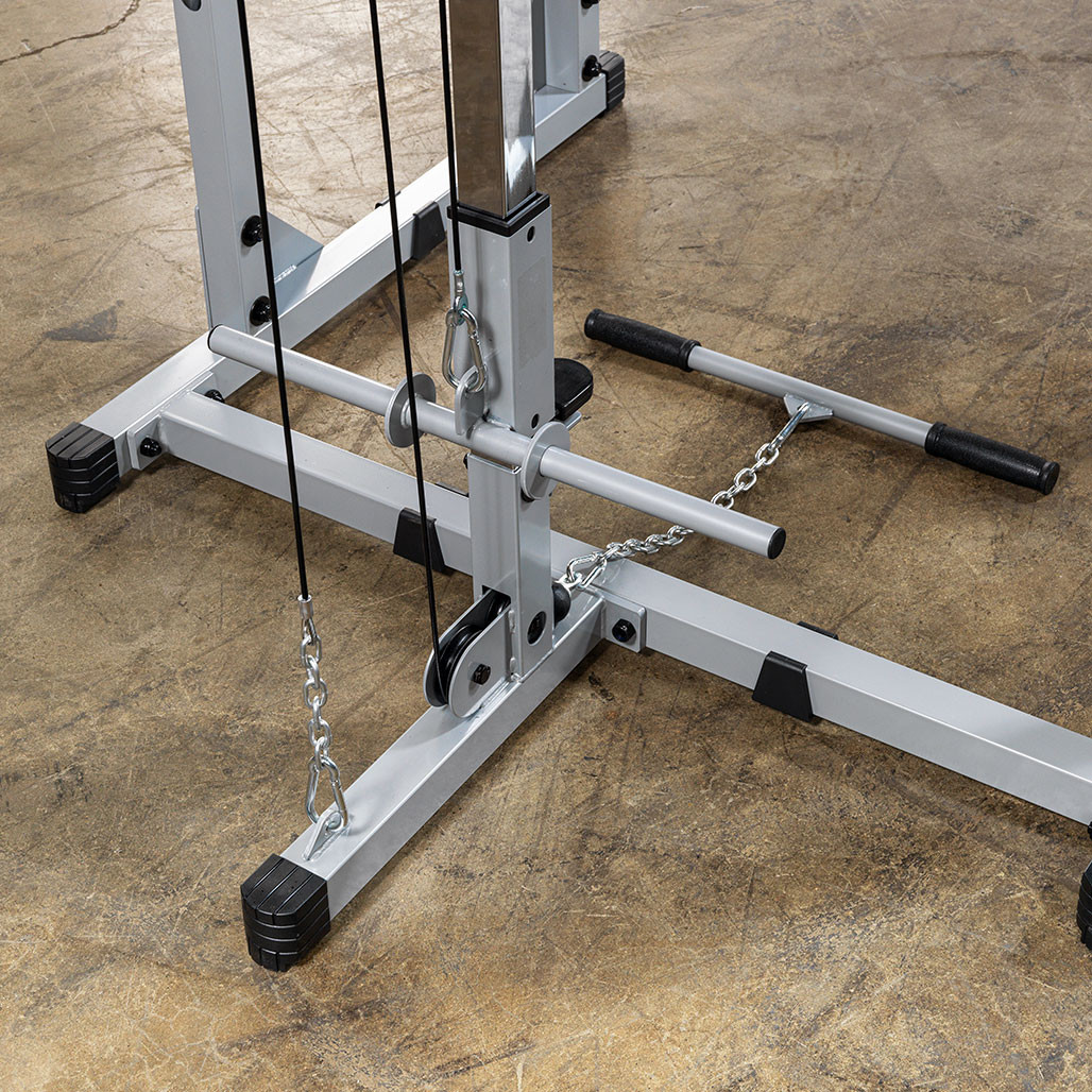 Detail of the Weight Carriage on the Powerline PPR200X Power Rack Lat Attachment
