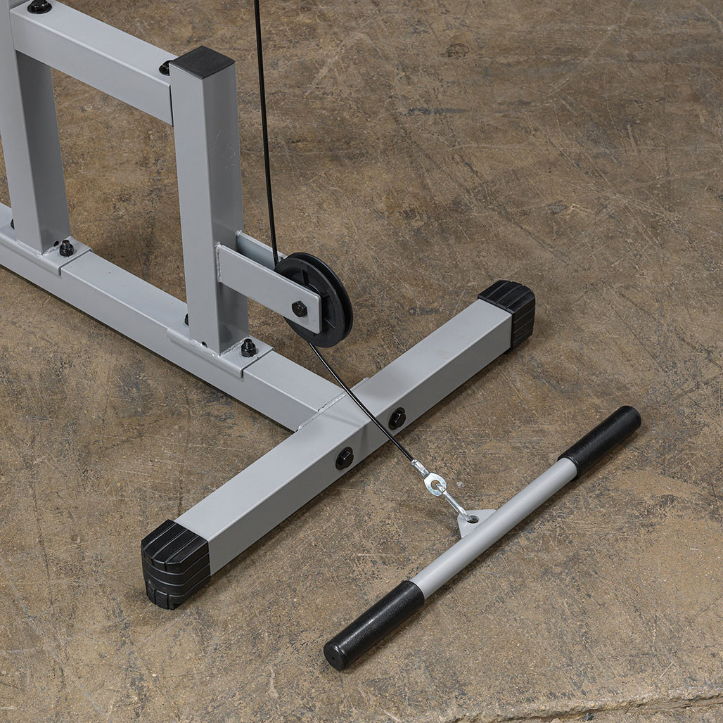 Details of the Low Row Bar on the Powerline Lat Machine