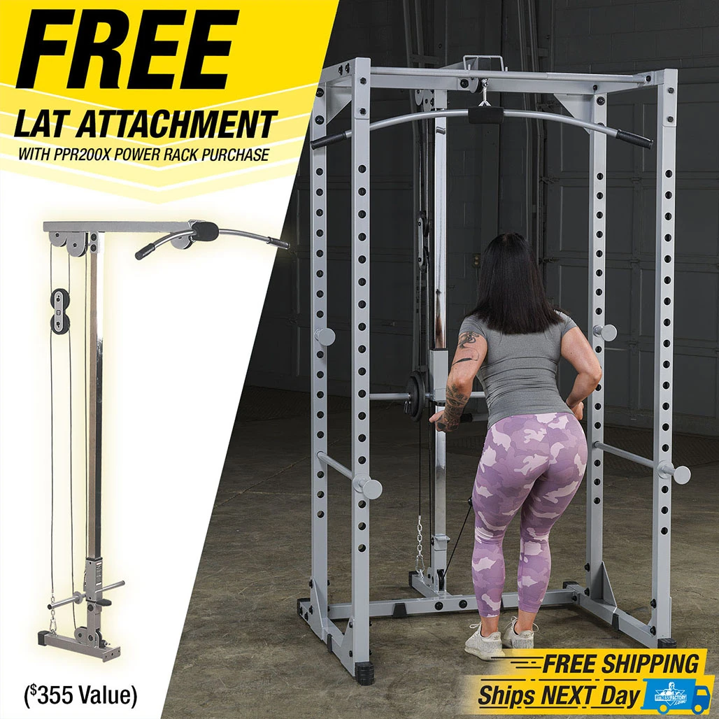 Powerline PPR200X Power Rack, with FREE Lat Attachment