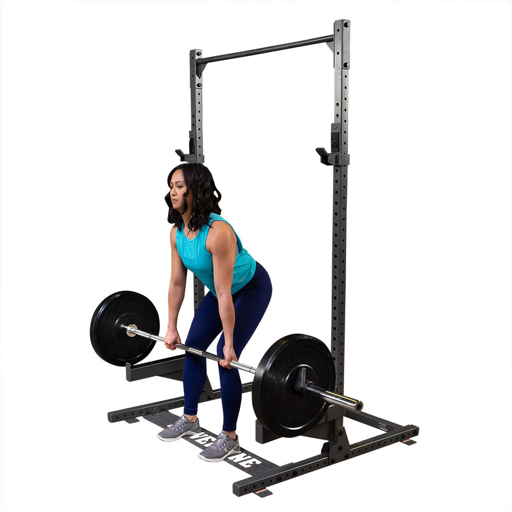Deadlifts on the PPR500 Half Rack