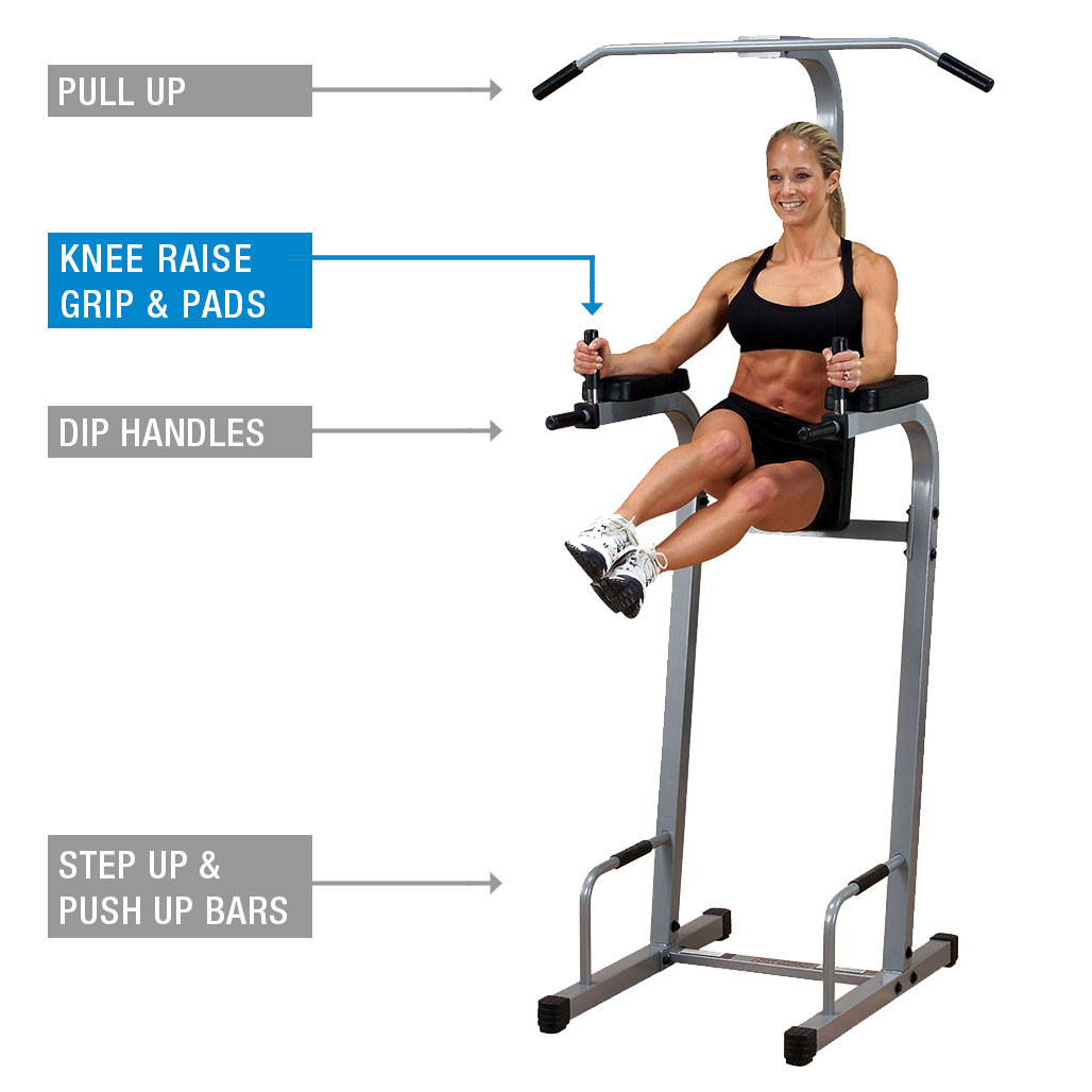 Powerline Vertical Knee Raise Station | FitnessFactory.com